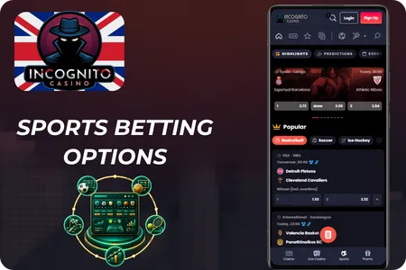 Sports Betting Options Incognito Casino